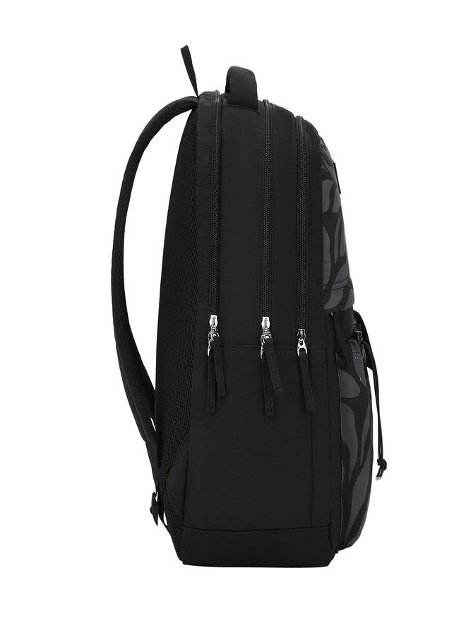 جيني حقيبة ظهر مدرسية للبنات من جيني للشعر | 17 بوصة - 27 لترًا بثلاثة أقسام، خفيفة الوزن مع أكتاف مبطنة | مثالية للكتب، زجاجات المياه، الأدوات المكتبية، علبة الغداء، والأغراض الأساسية - أسود - Image 3